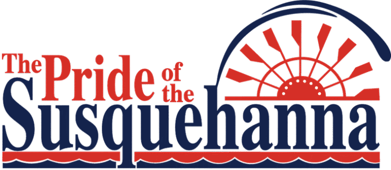 Logo of "The Pride of the Susquehanna" featuring a paddlewheel design and vibrant colors.