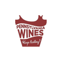 Logo for Pennsylvania Wines featuring text "Keep tasting!"