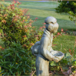 Japanese Garden planting and statue