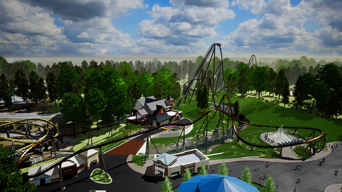artist's conception of new roller coaster at Hersheypark