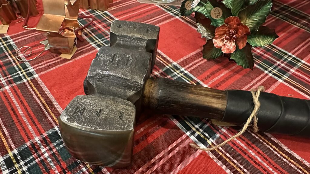 Photo of a hammer forged at the Drunken Smithy