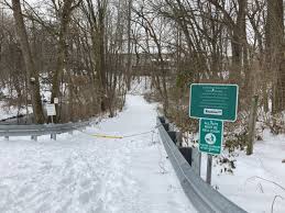 Image of Quittie Creek Nature park in trail for a winter walk