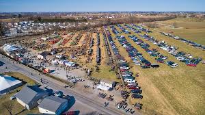 Aerial view of Amish Mud Sales