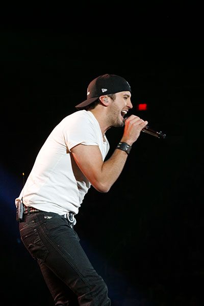 Photo of Luke Bryan performing in a concerts. Coming soon to the Hersheypark Stadium.