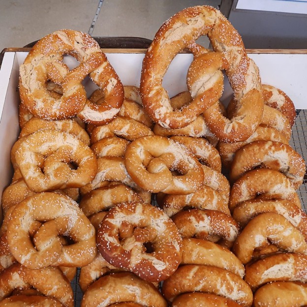 Pretzels found at Root's Old Mill Market.